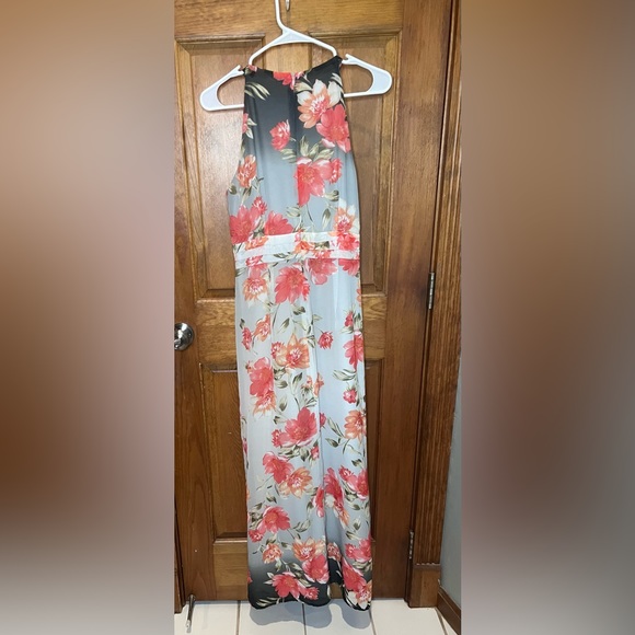 EUC EMMA AND MICHELE MAXI DRESS SLEEVLESS FLORAL SIZE 10 - Picture 4 of 5